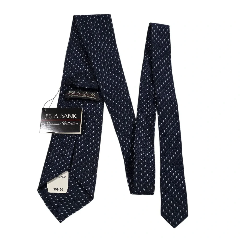 JOS. A. BANK Silk‎ Tie Micro Dot Pattern Classic Necktie Blue Men's New